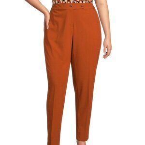 Calvin Klein Plus Size Lux Mid-Rise Slim Leg Ankle Pants Sz 20